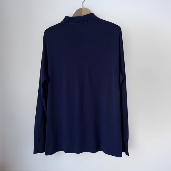 Men’s Polo Ralph Lauren Navy Long Sleeve Tee, Size XL Custom Slim Fit - Picture 8 of 8
